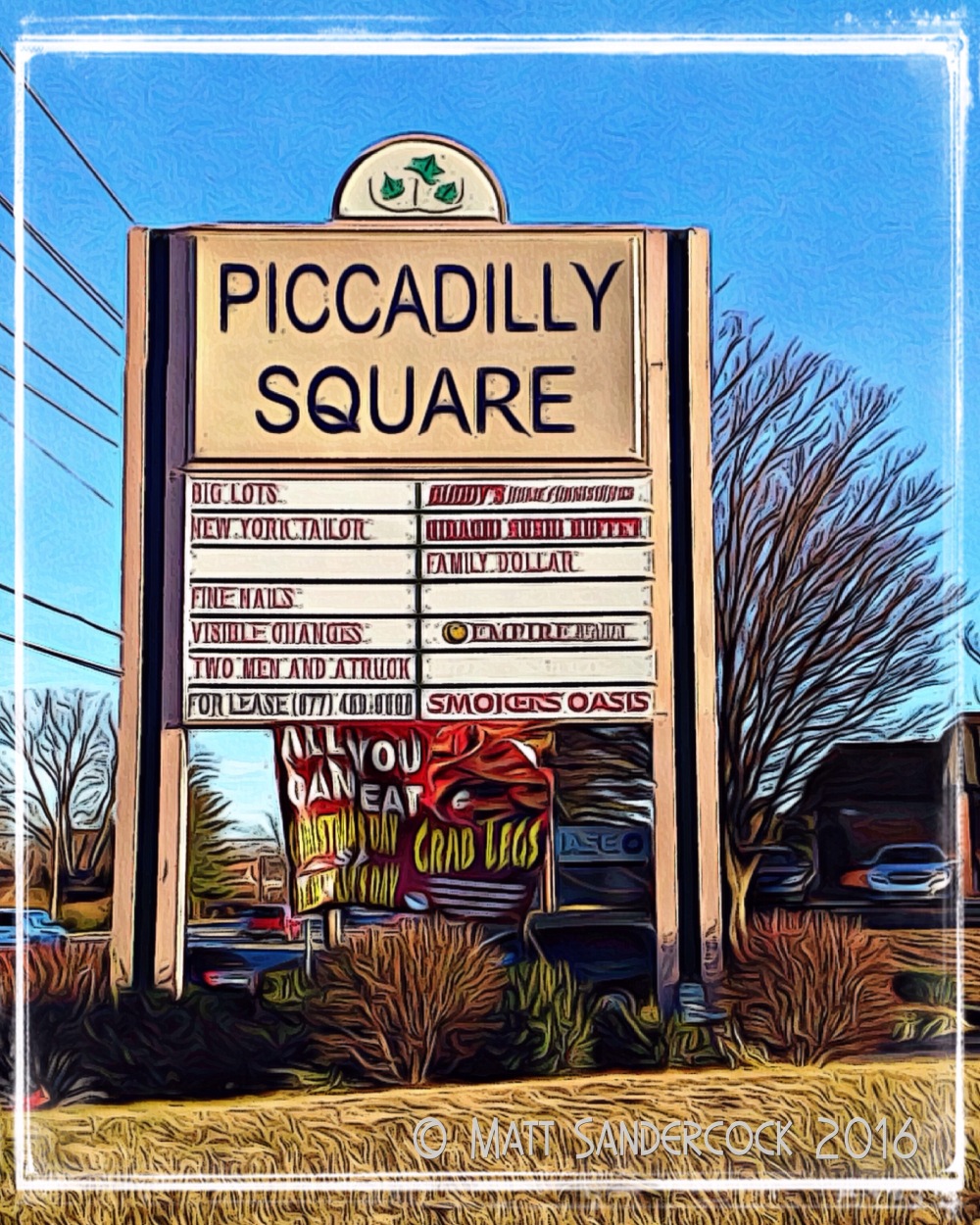 project 366, sign, iColorama, photo-a-day, Piccadilly Square, Louisville, Bardstown Road, shopping center